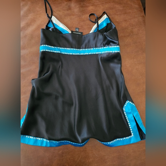 Bebe camisole top - silver sequin - Picture 2 of 3